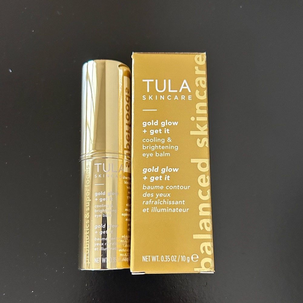Tula Skincare Gold Glow + Get It Cooling & Brightening Eye Balm NIB MSRP $38 - Picture 10 of 16